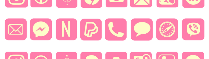 Hot Pink app icons pack Featured Image