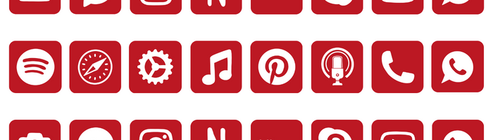 Red app icons pack Featured Image