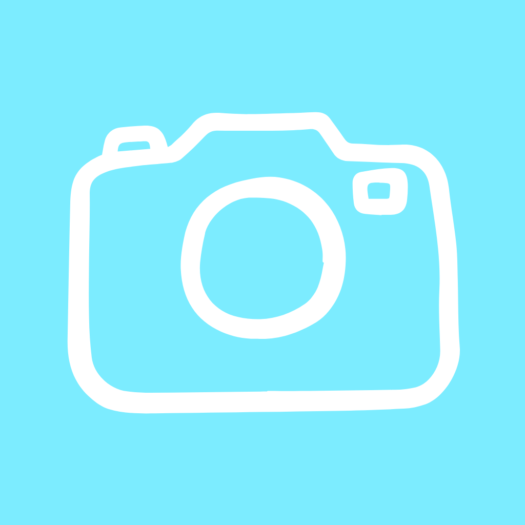 Blue App Icon Camera