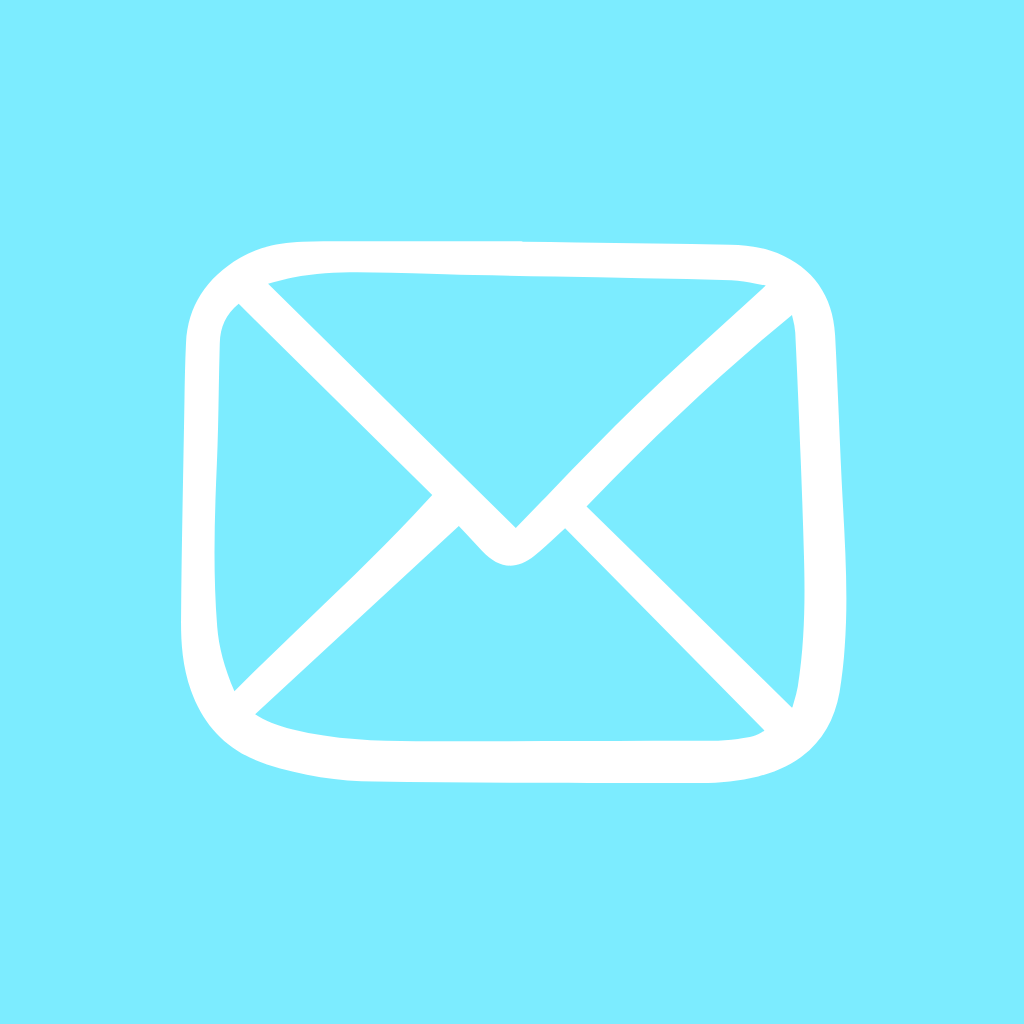 Blue App Icon Mail