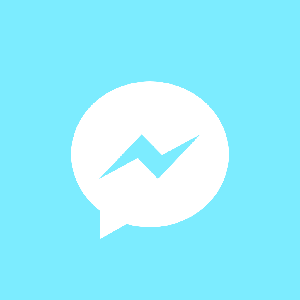 Blue App Icon Messenger