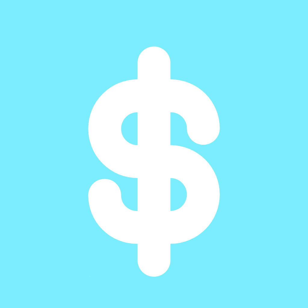 Blue App Icon Money