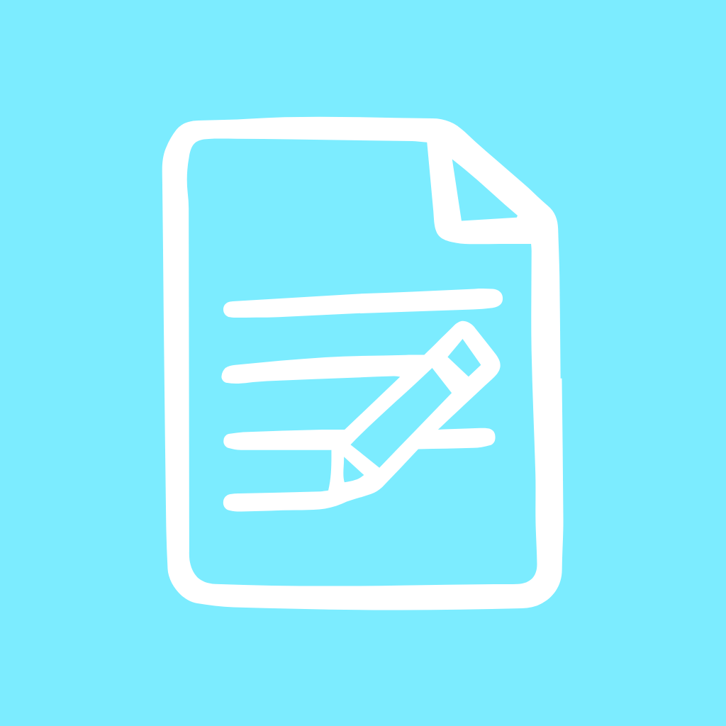 Blue App Icon Notes