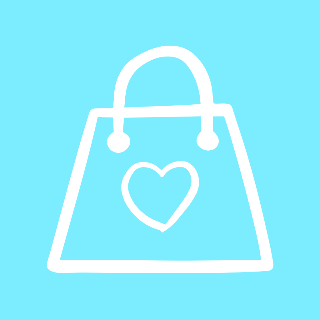 Blue App Icon Shopping