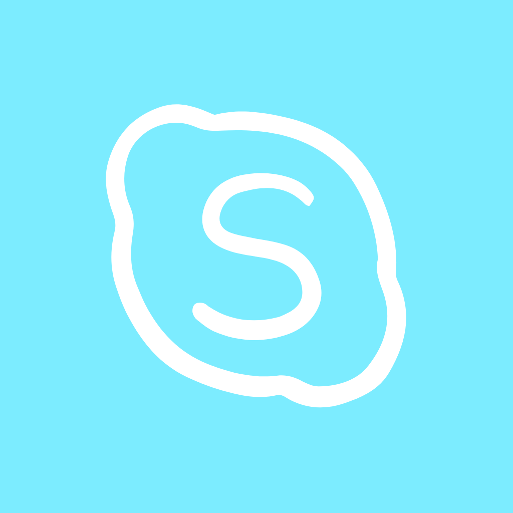 Blue App Icon Skype