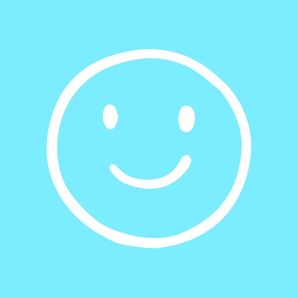 Blue App Icon Smile