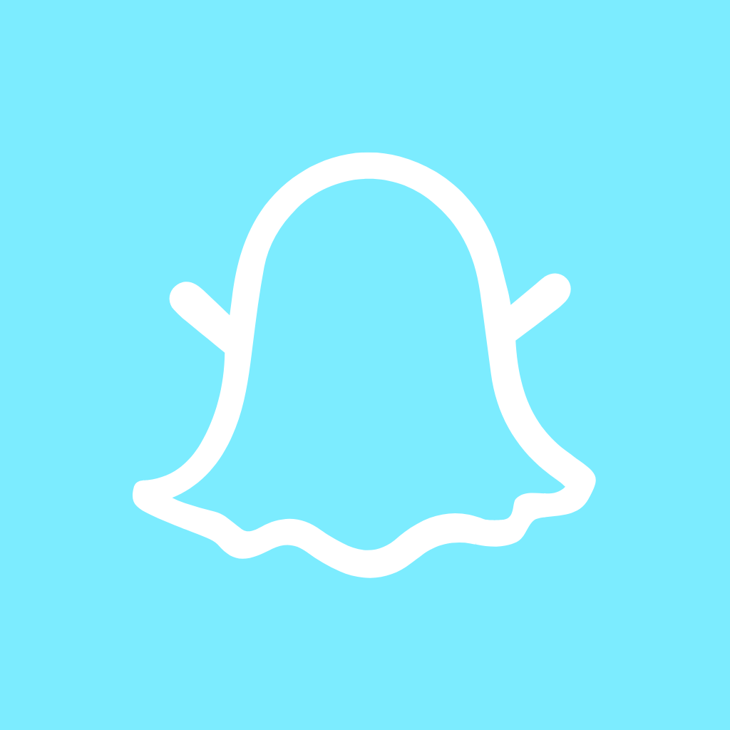 Blue App Icon Snapchat