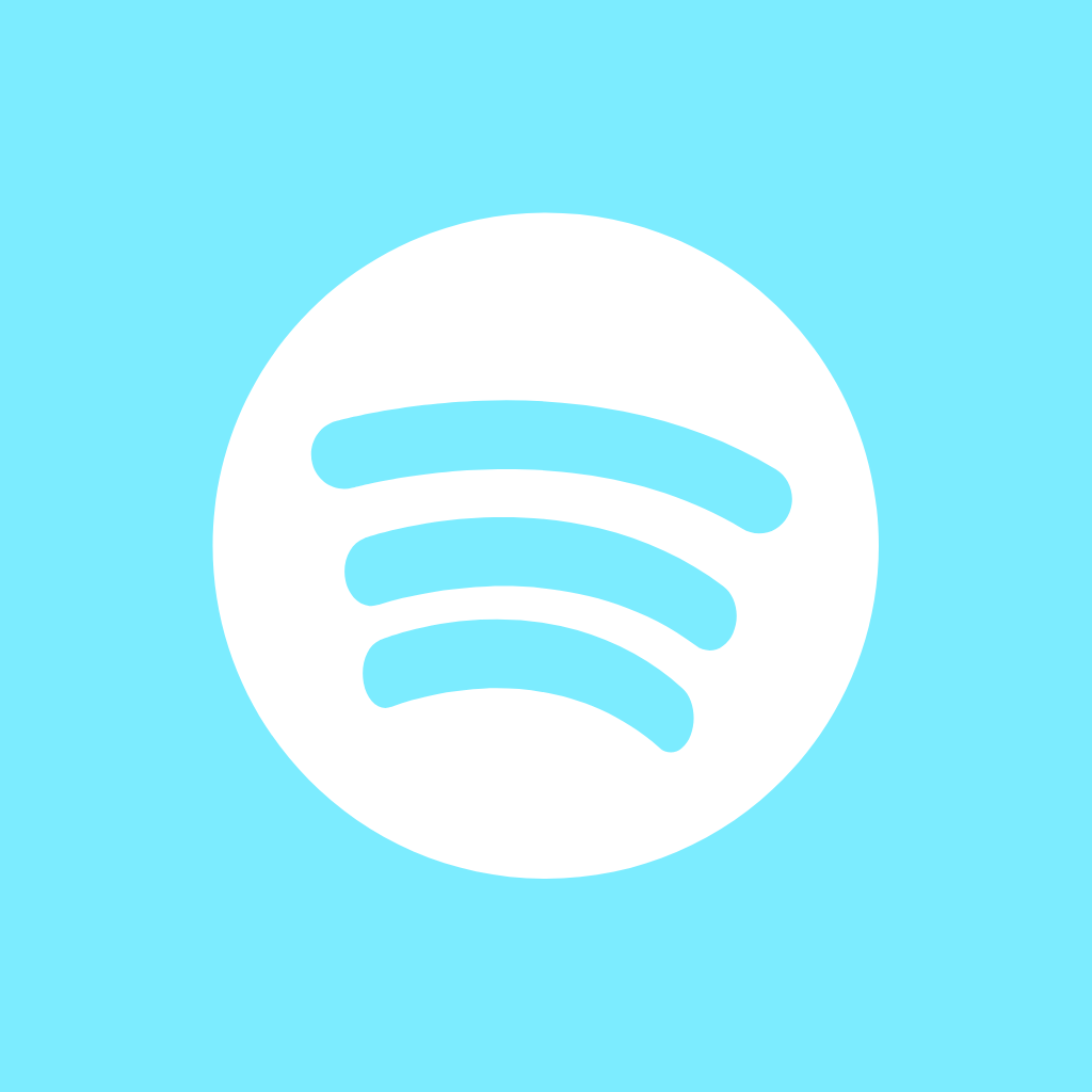 Blue App Icon Spotify