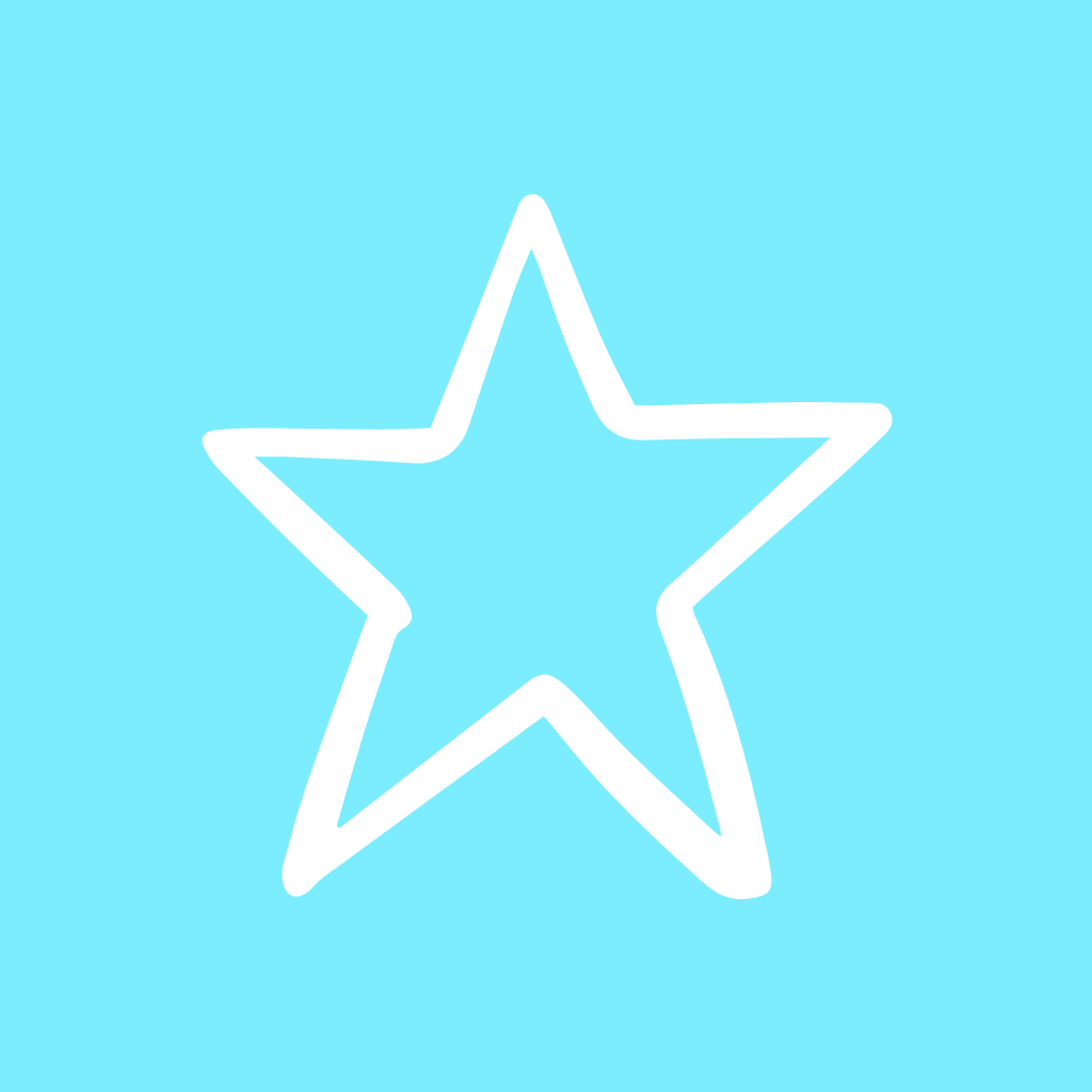 Blue App Icon Star