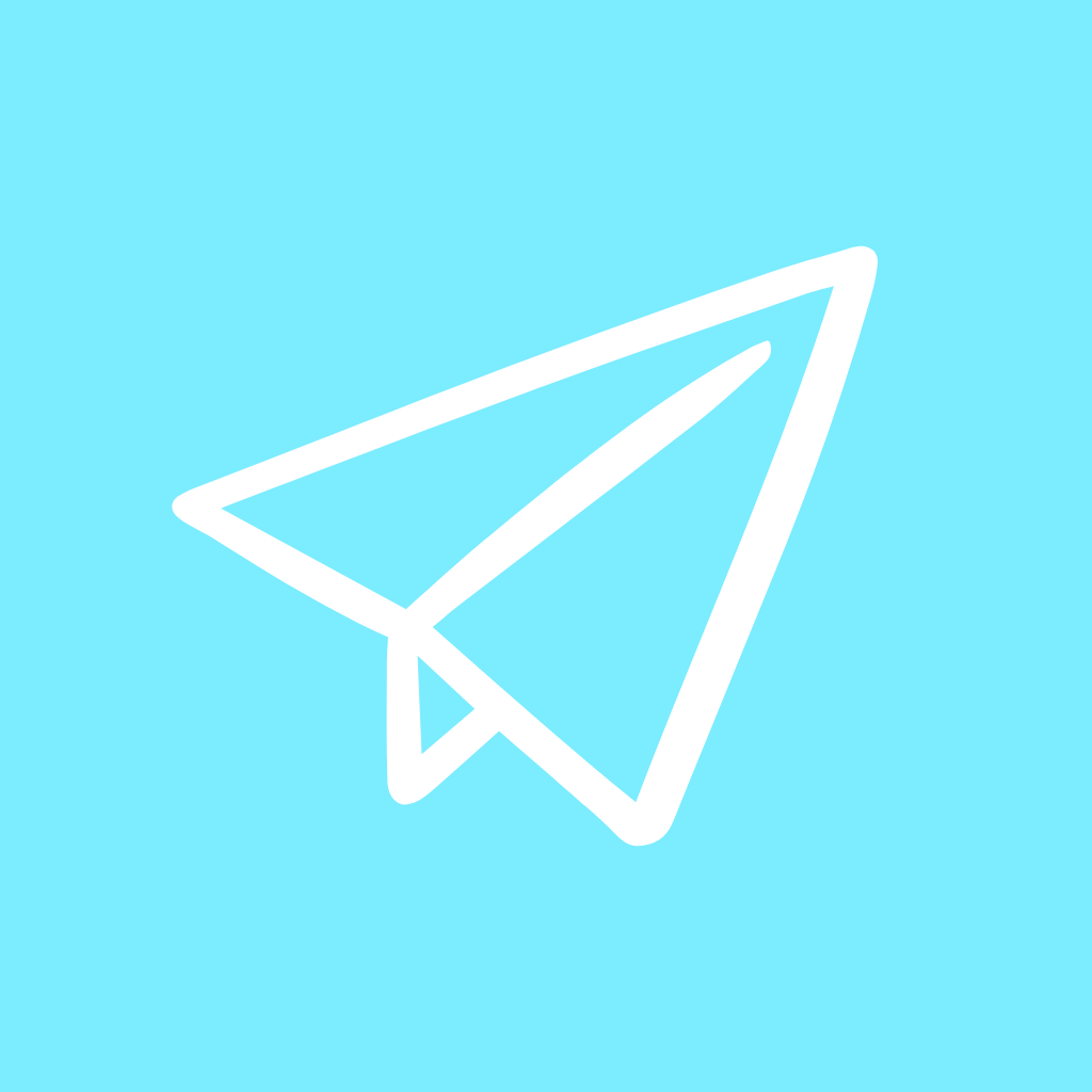 Blue App Icon Telegram