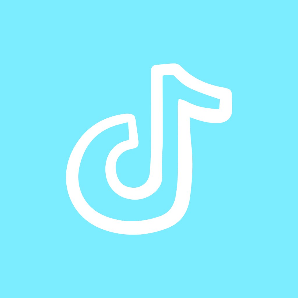 Blue App Icon TikTok