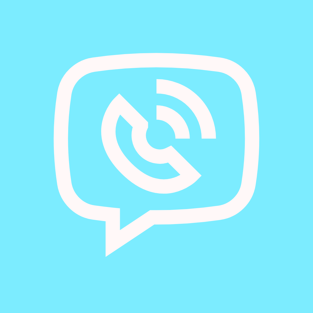 Blue App Icon Viber