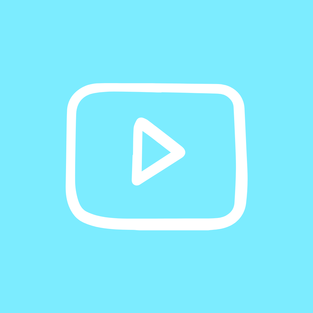 Blue App Icon Youtube