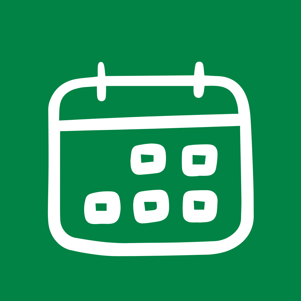 Green App Icon Calendar