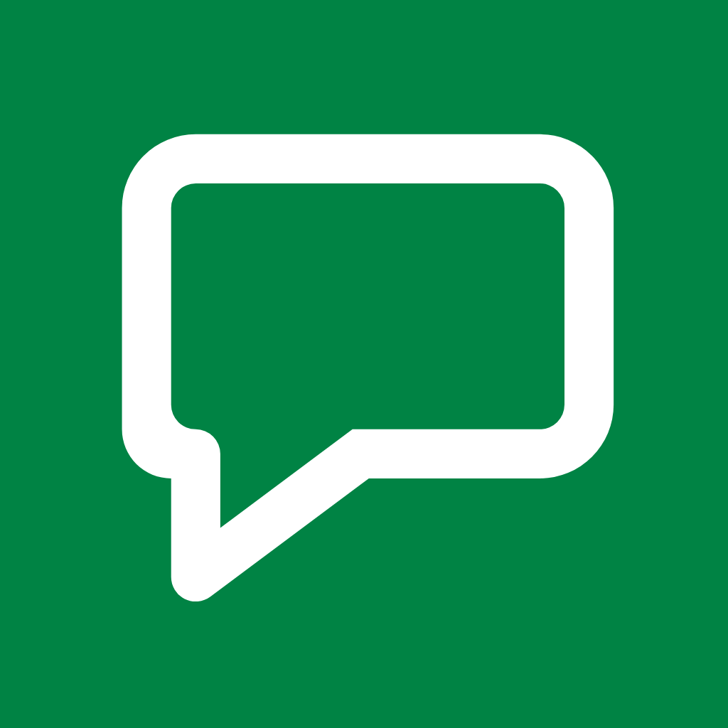 Green App Icon Text Message