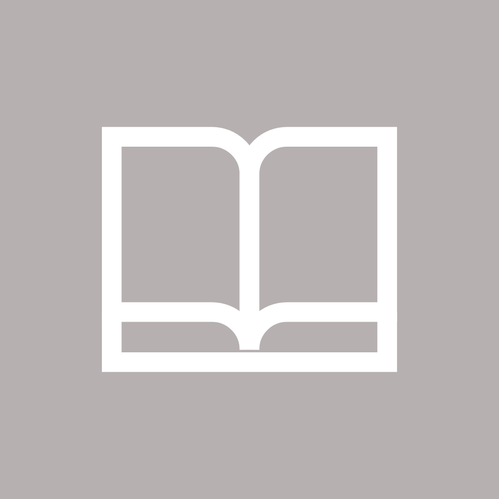 Grey App Icon Books