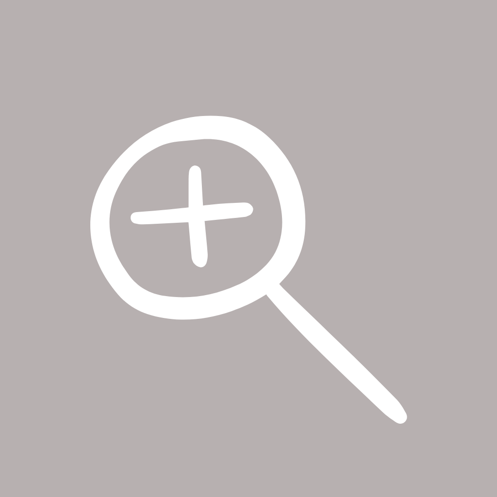 Grey App Icon Magnifier