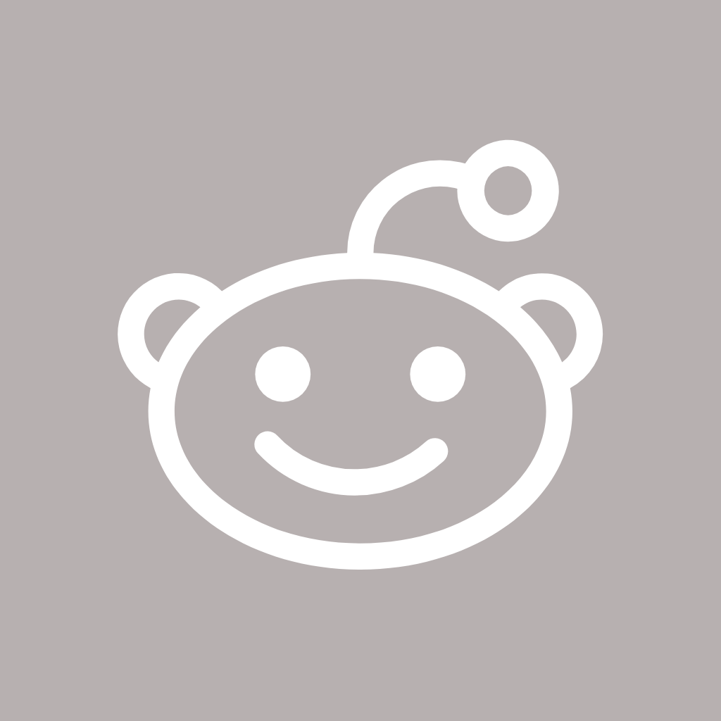 Grey App Icon Reddit