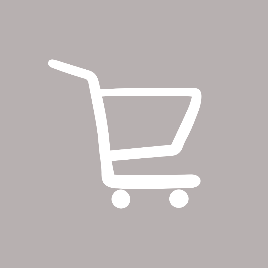 Grey App Icon Shopping Cart