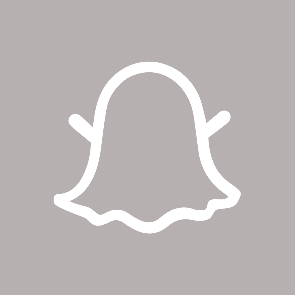 Grey App Icon Snapchat