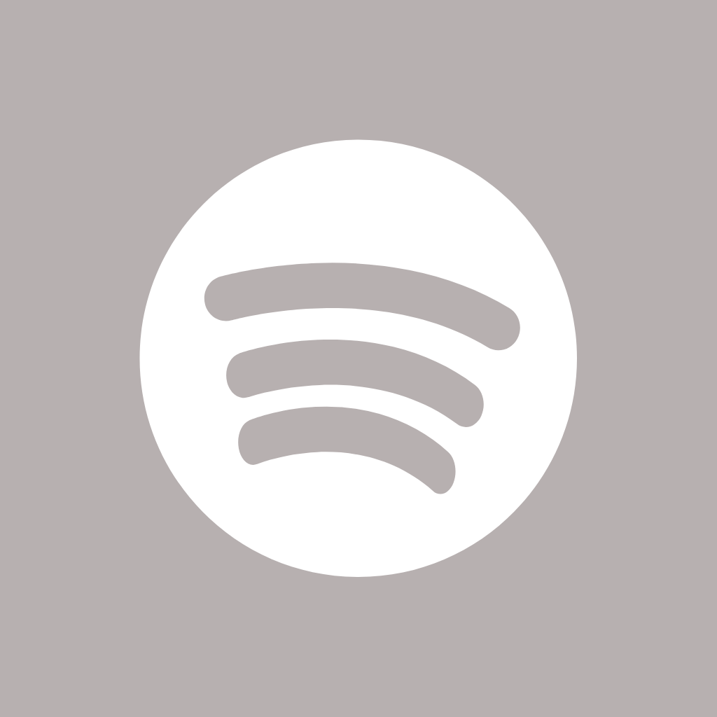 Grey App Icon Spotify