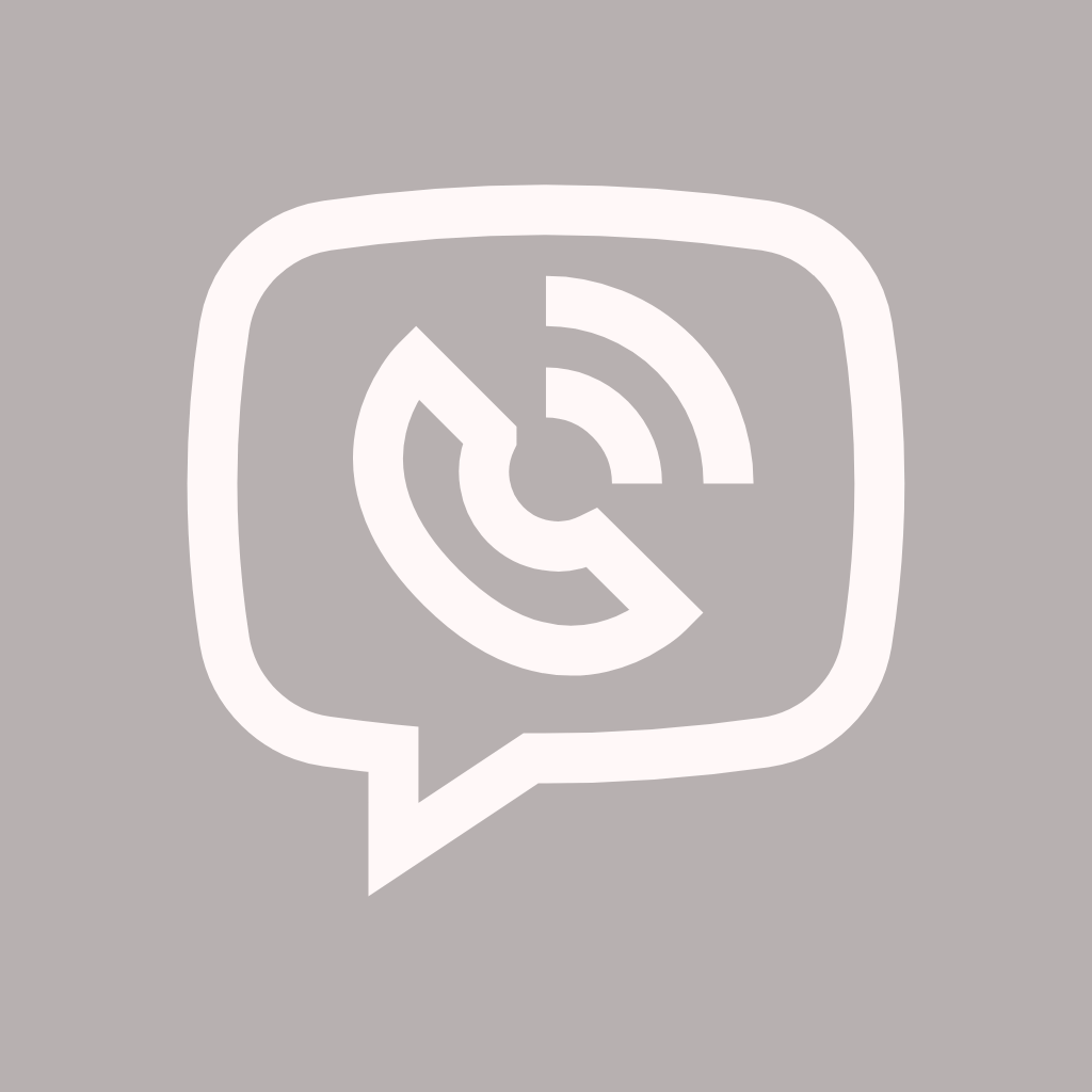 Grey App Icon Viber