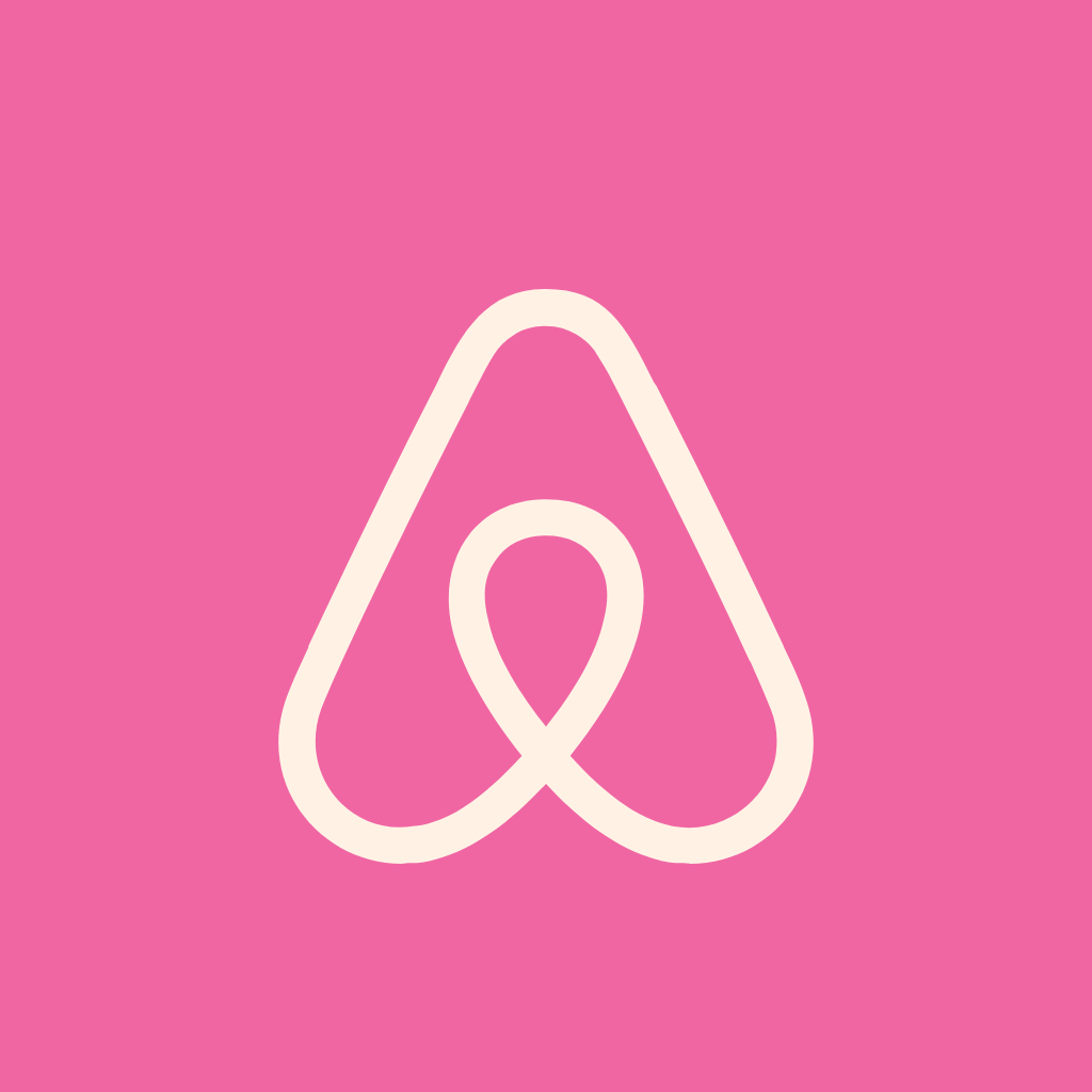 Hot Pink App Icon Airbnb