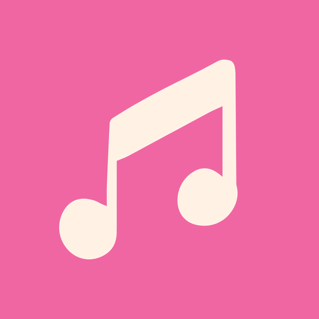 Hot Pink App Icon Apple Music