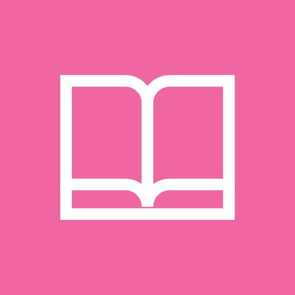 Hot Pink App Icon Books