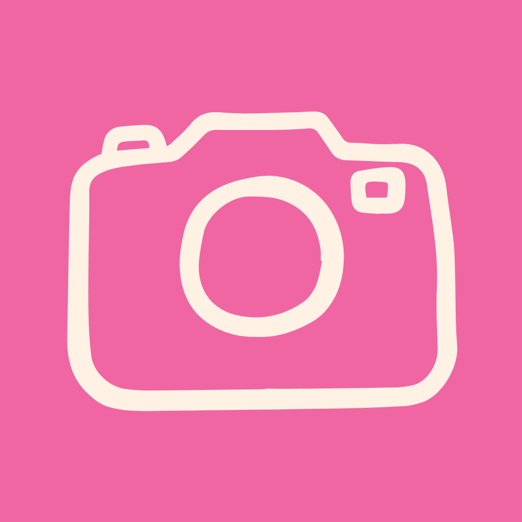 Hot Pink App Icon Camera