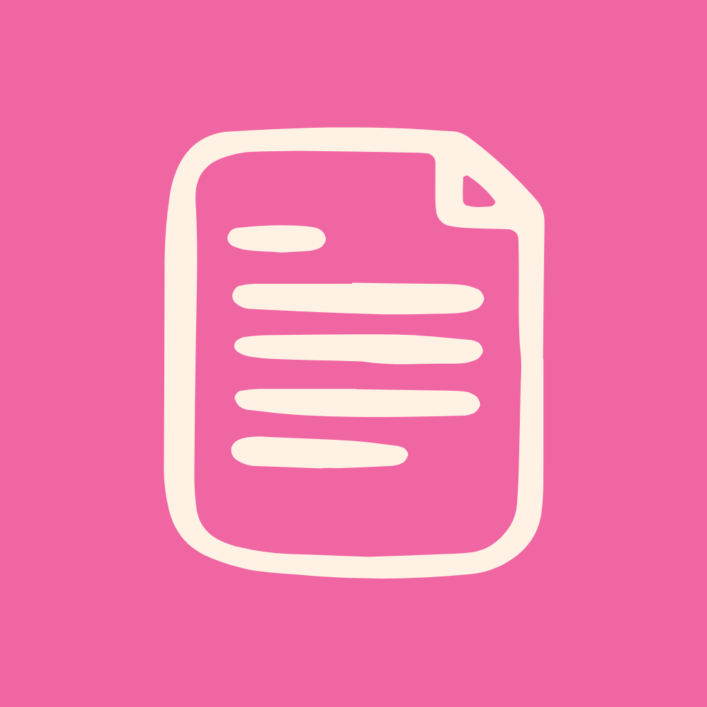 Hot Pink App Icon Docs