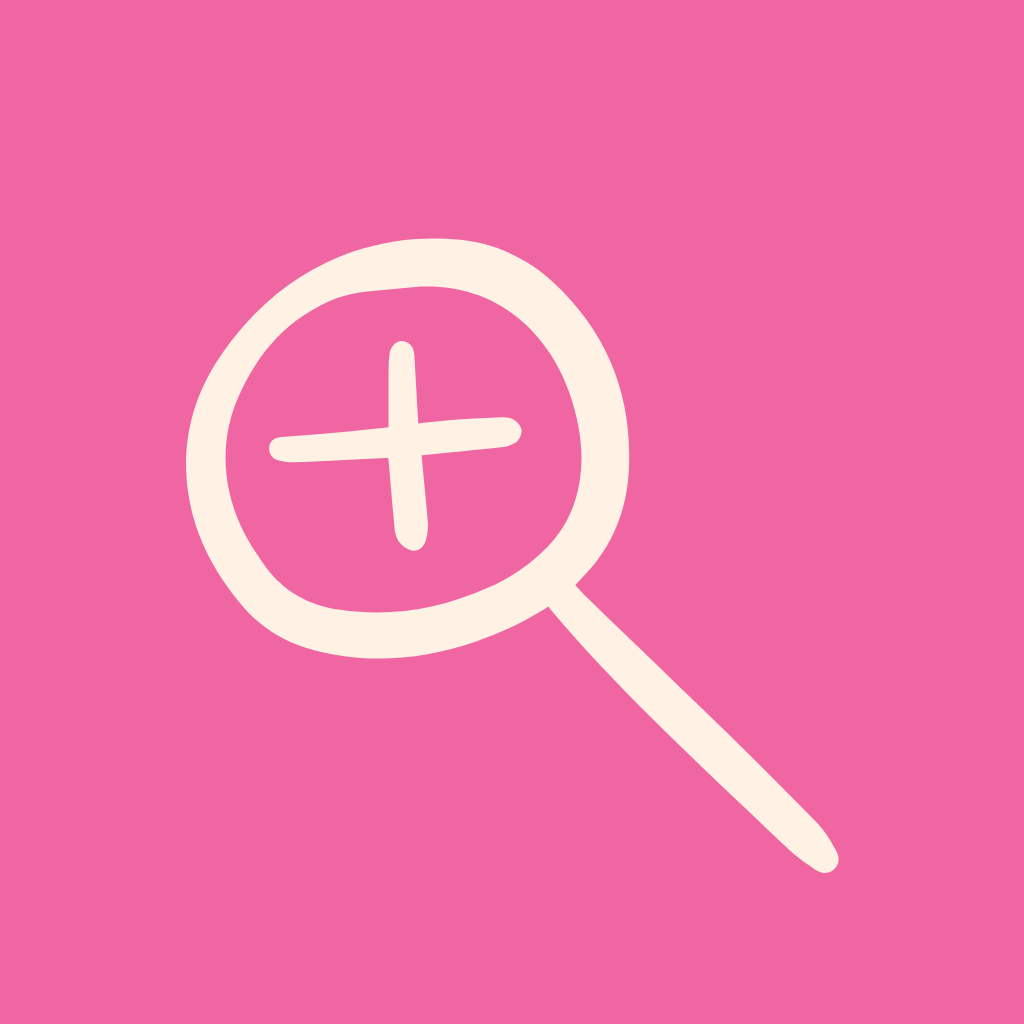 Hot Pink App Icon Magnifier