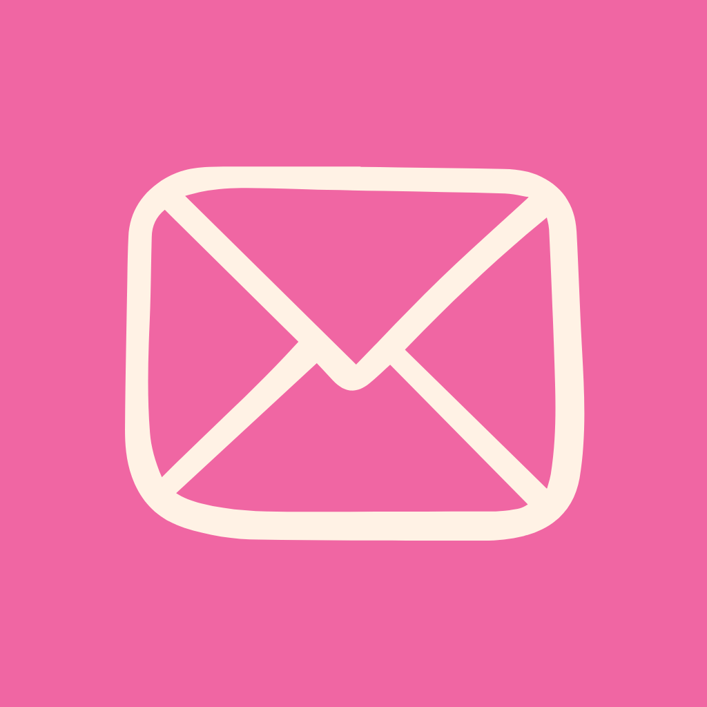 Hot Pink App Icon Mail