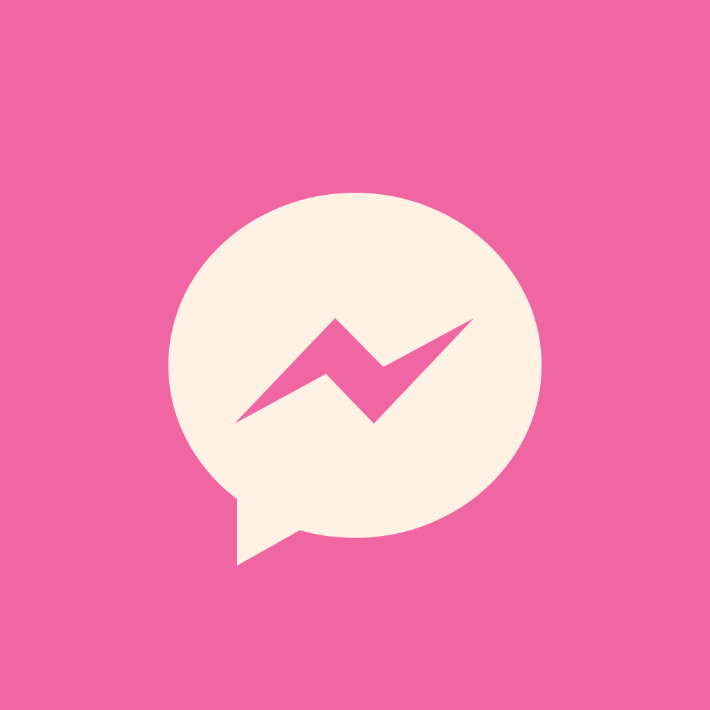 Hot Pink App Icon Messenger