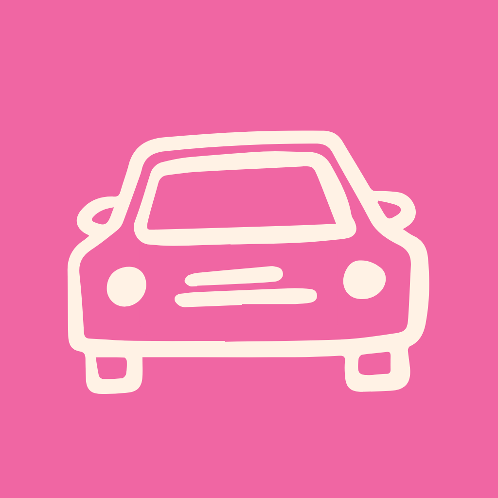 Hot Pink App Icon Parking