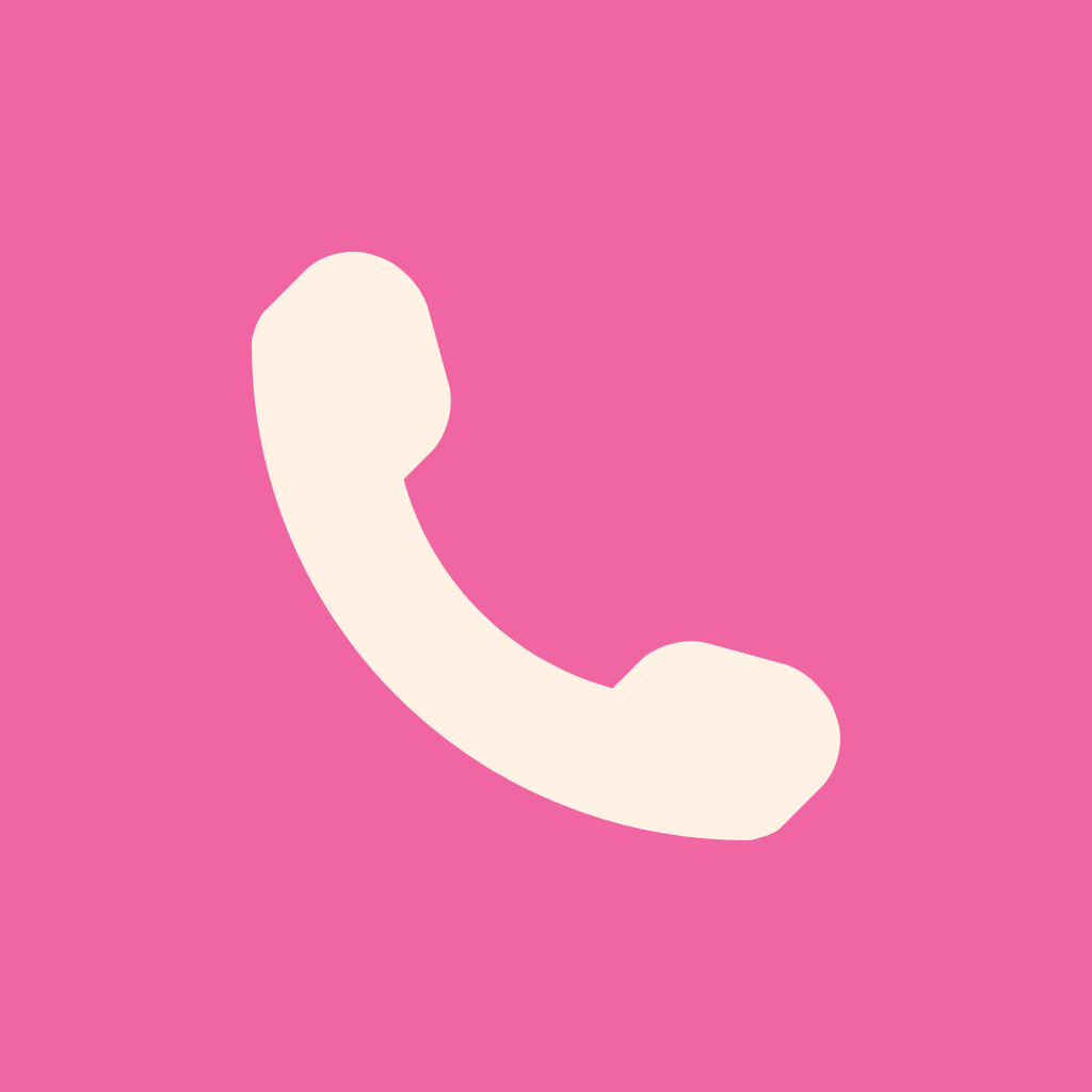 Hot Pink App Icon Phone