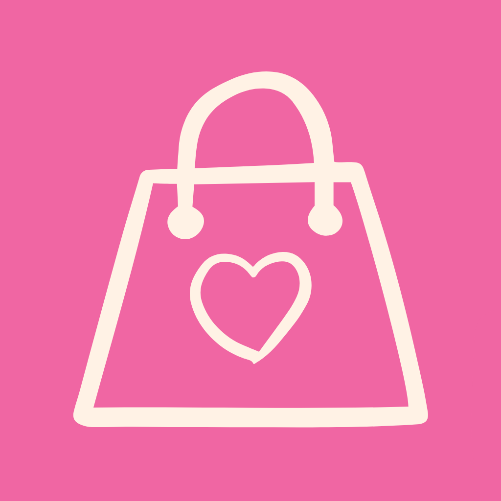 Hot Pink App Icon Shopping