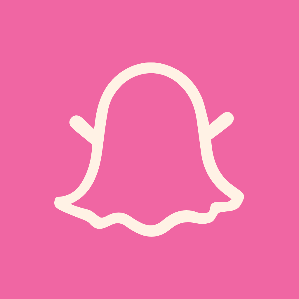 Hot Pink App Icon Snapchat