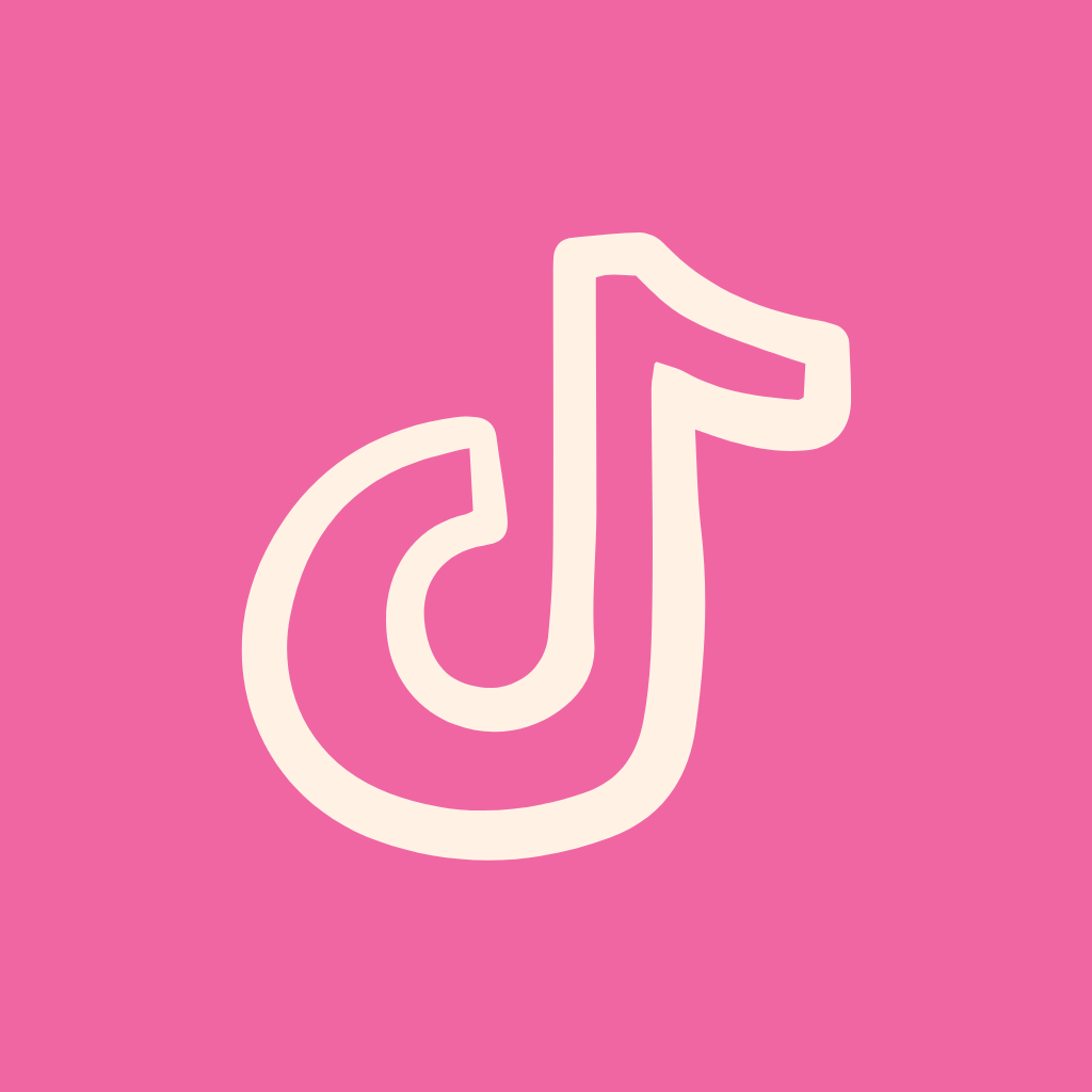 Hot Pink App Icon TikTok