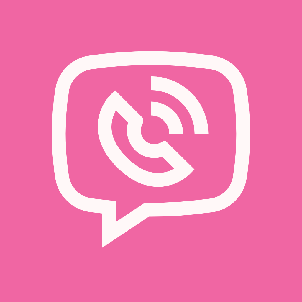 Hot Pink App Icon Viber