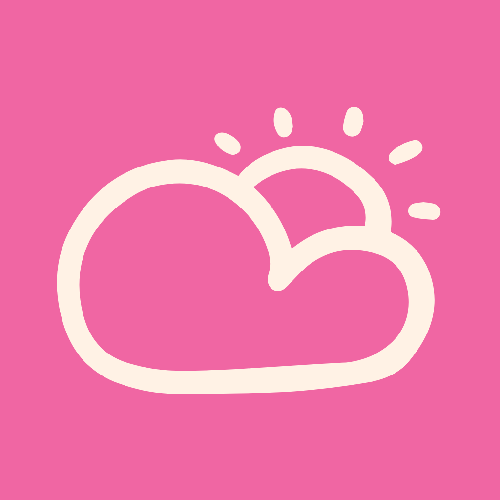 Hot Pink App Icon Weather