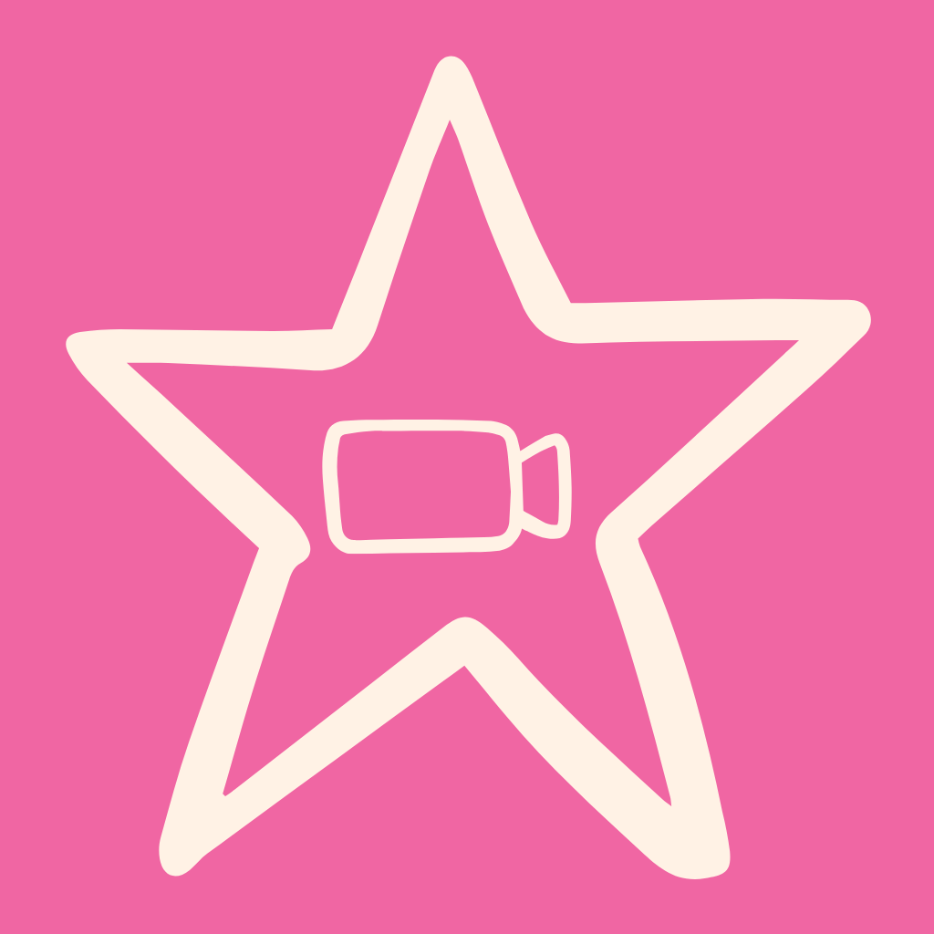 Hot Pink App Icon iMovie