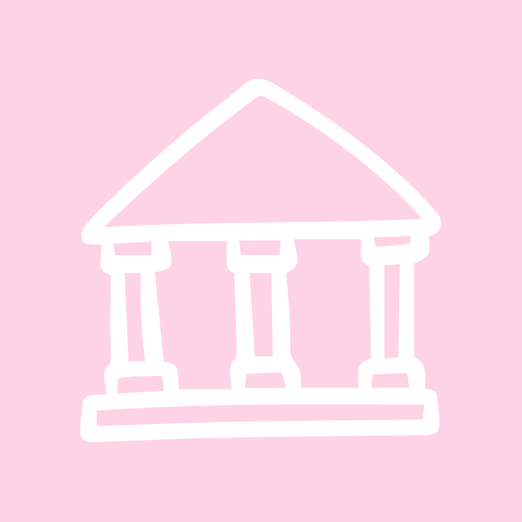 Light Pink App Icon Bank