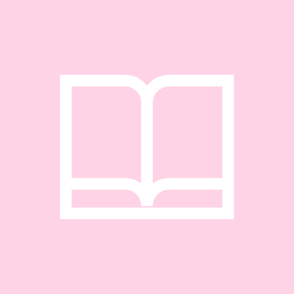 Light Pink App Icon Books