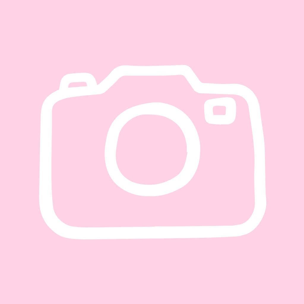 Light Pink App Icon Camera