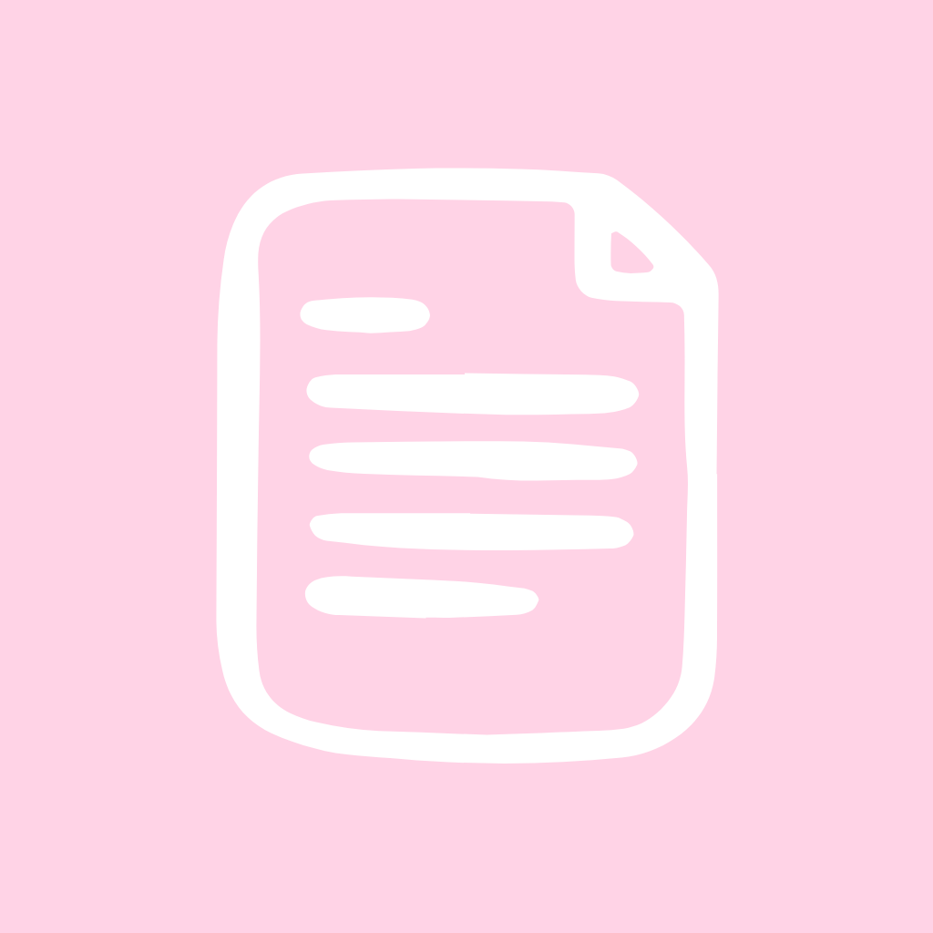 Light Pink App Icon Docs