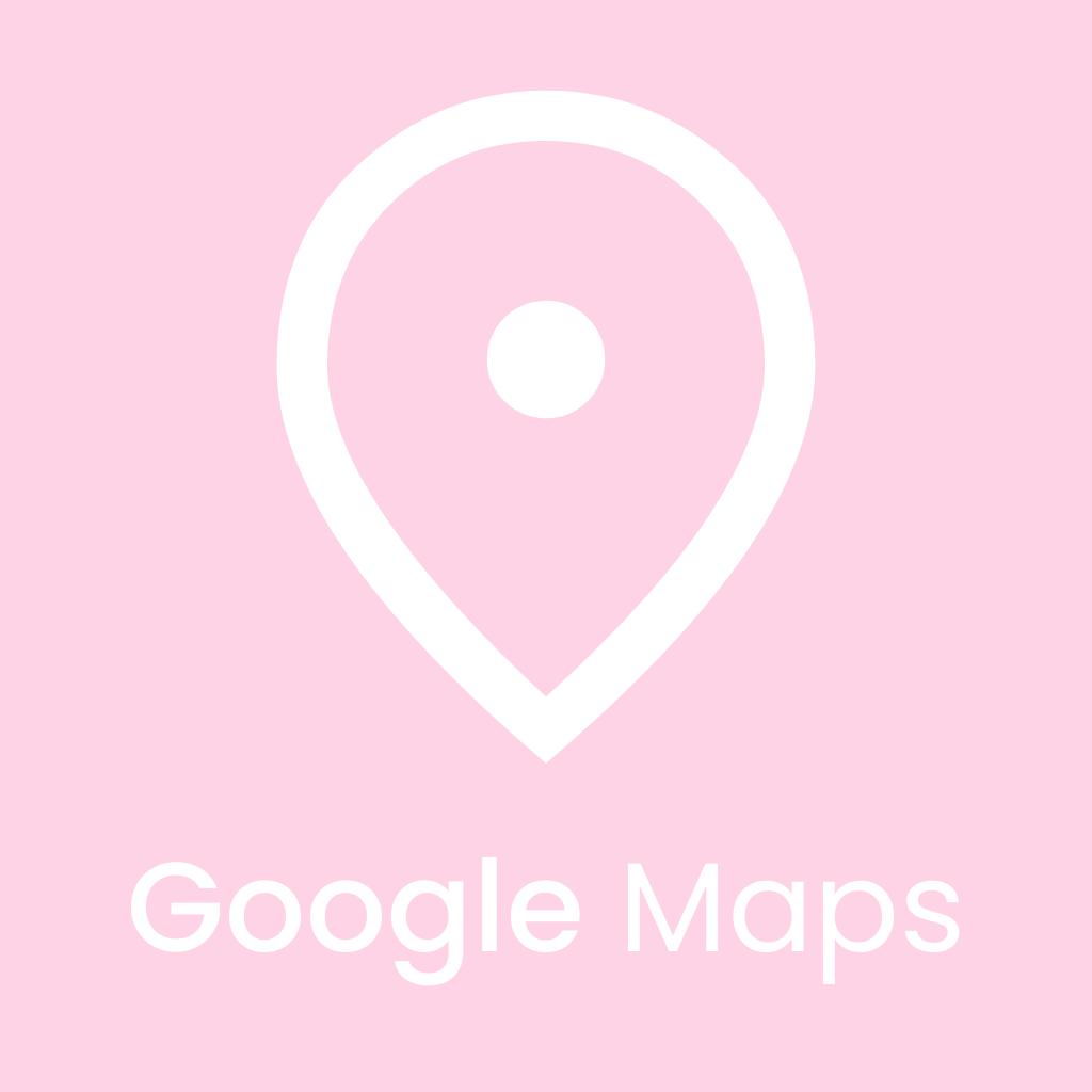 Light Pink App Icon Google Maps