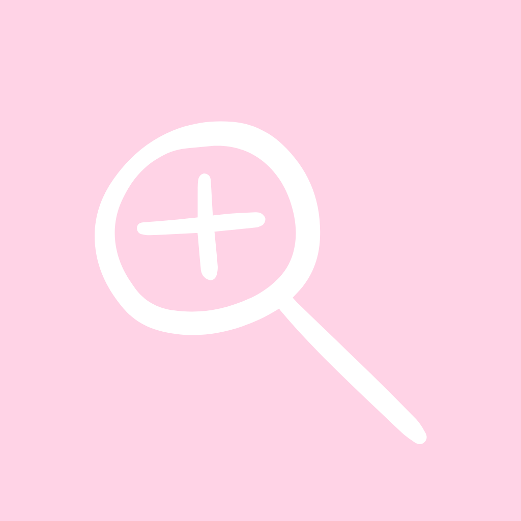 Light Pink App Icon Magnifier