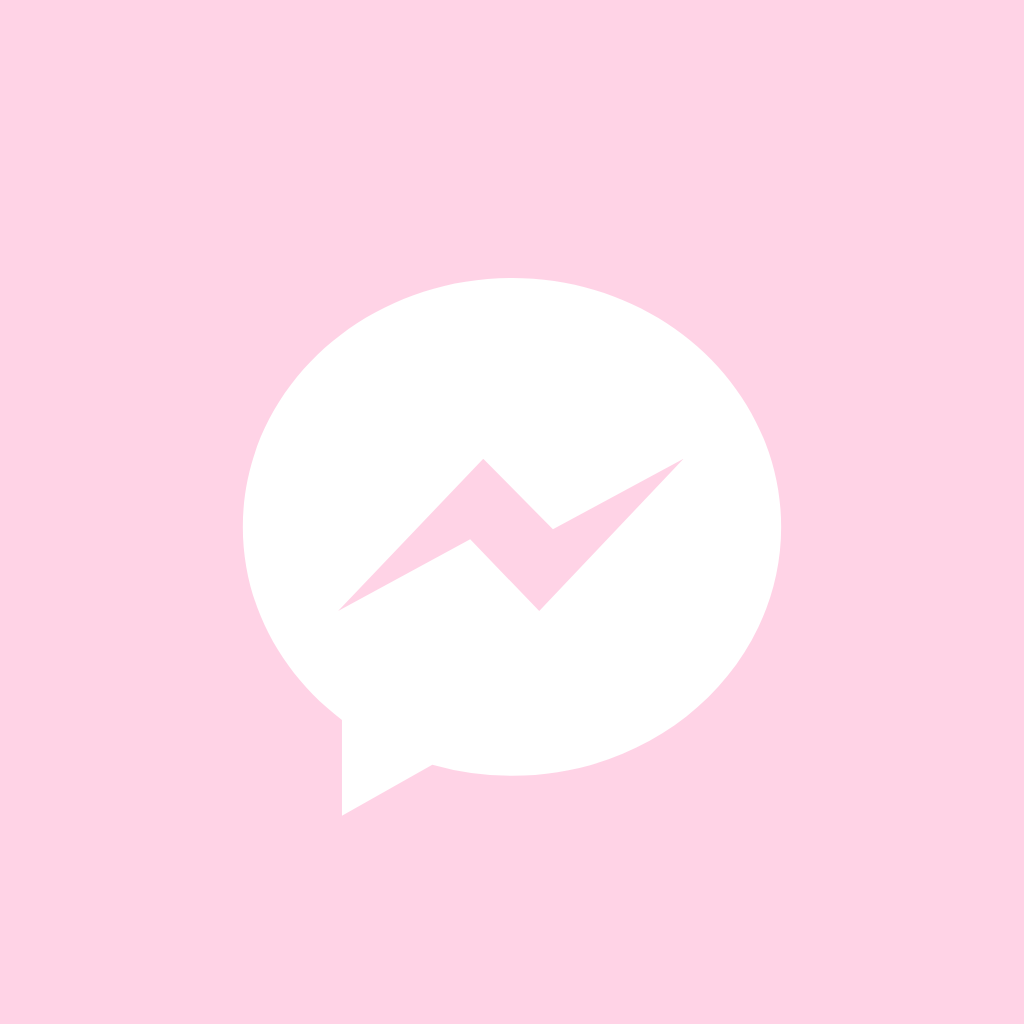 Light Pink App Icon Messenger