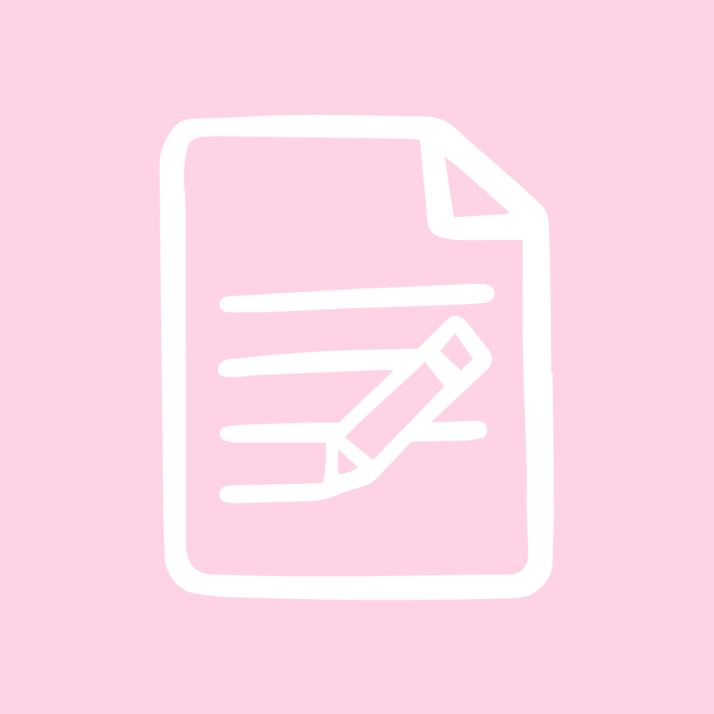 Light Pink App Icon Notes